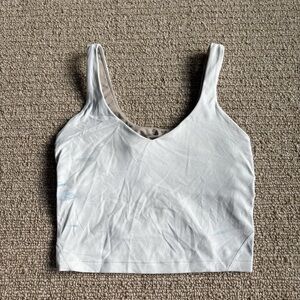 Lululemon White align tank - blue stains, may be able to be washed out.